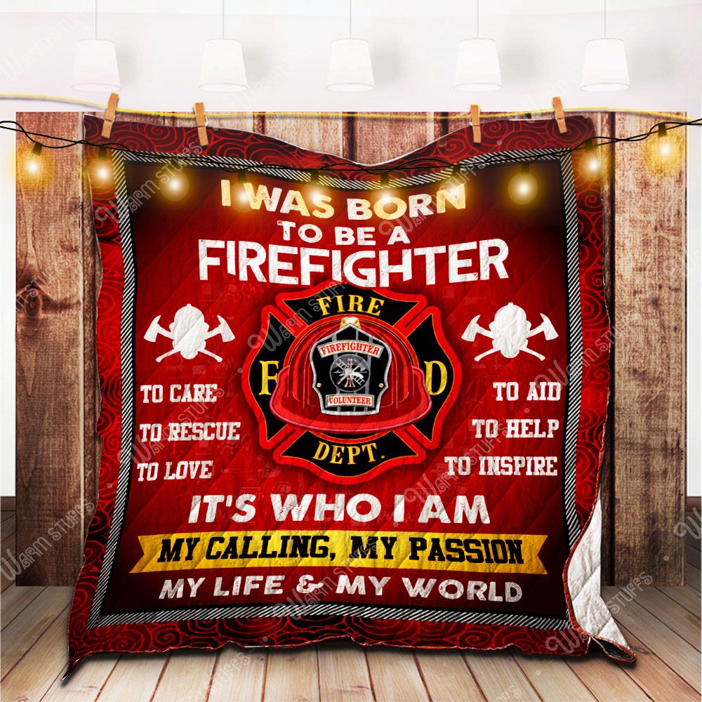 Firefighter Quilt Blanket Bb Dhc1312486Dd