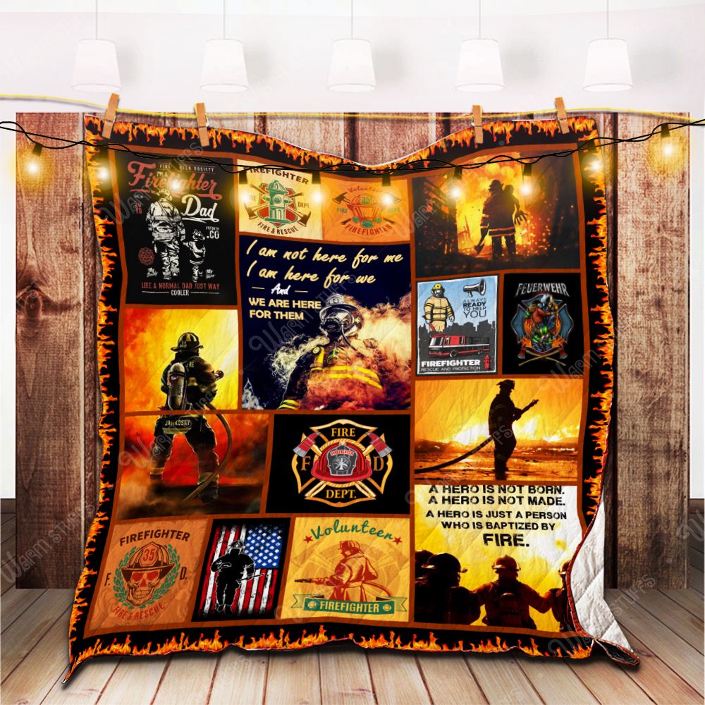Firefighter Quilt Blanket Bb Dhc1312536Dd