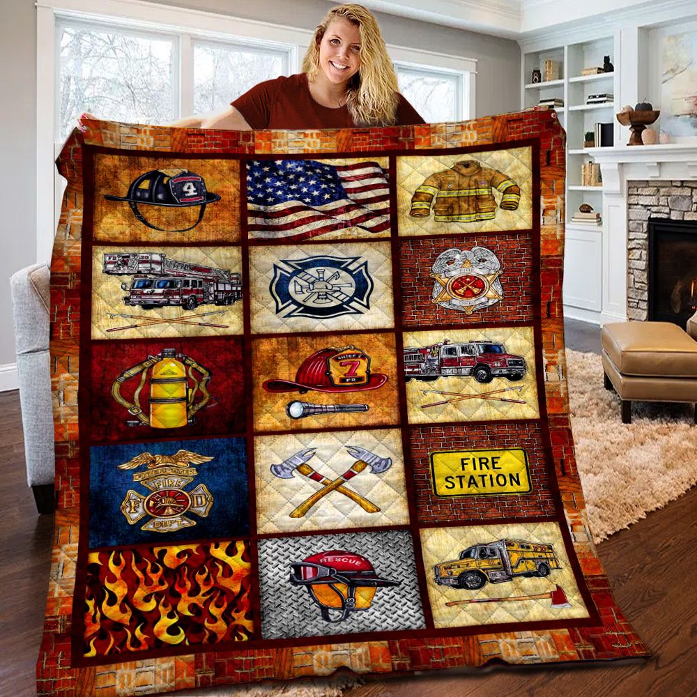 Firefighter Quilt Blanket BBB050205NB