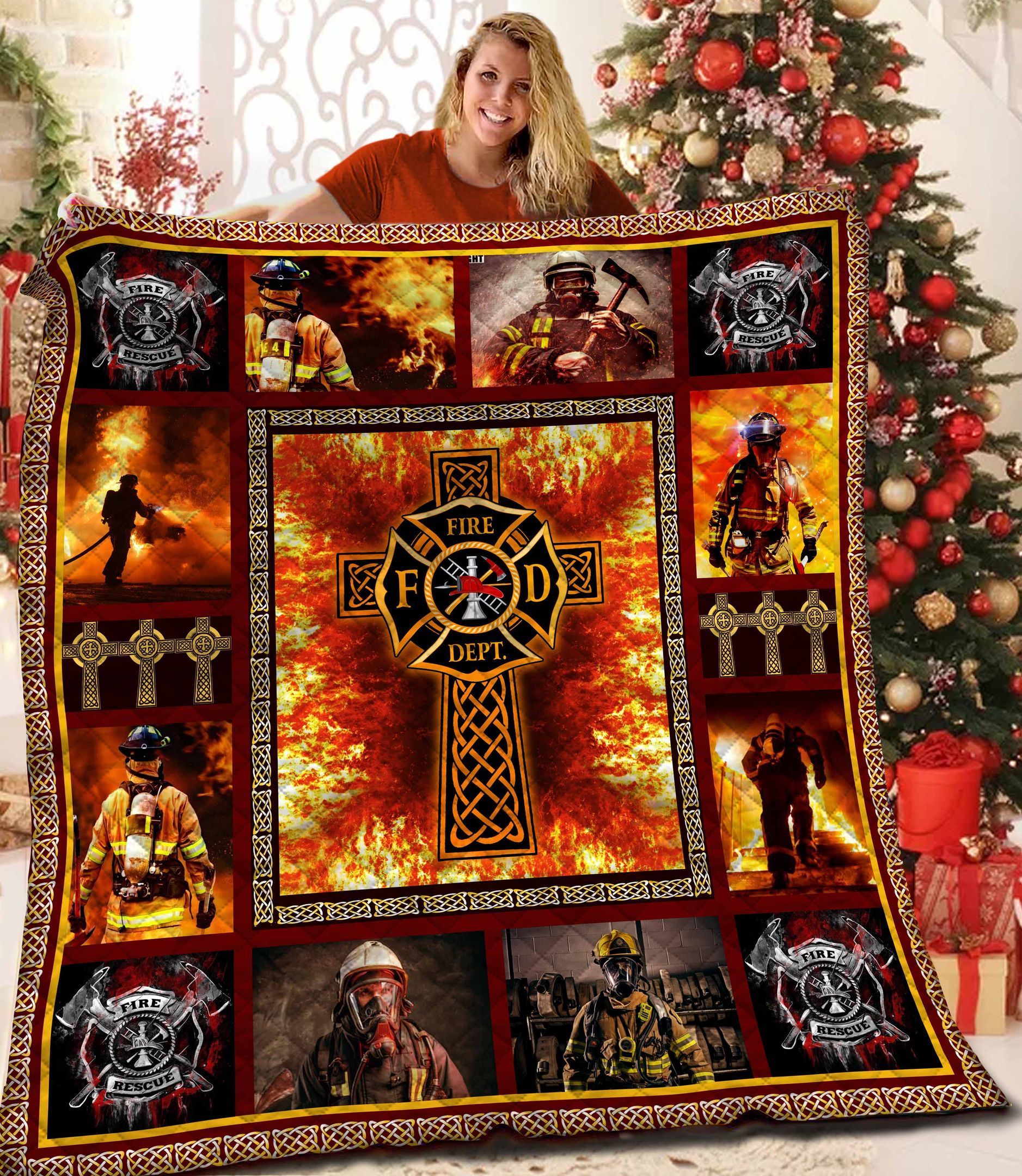 Firefighter Quilt Blanket BBB261006NL