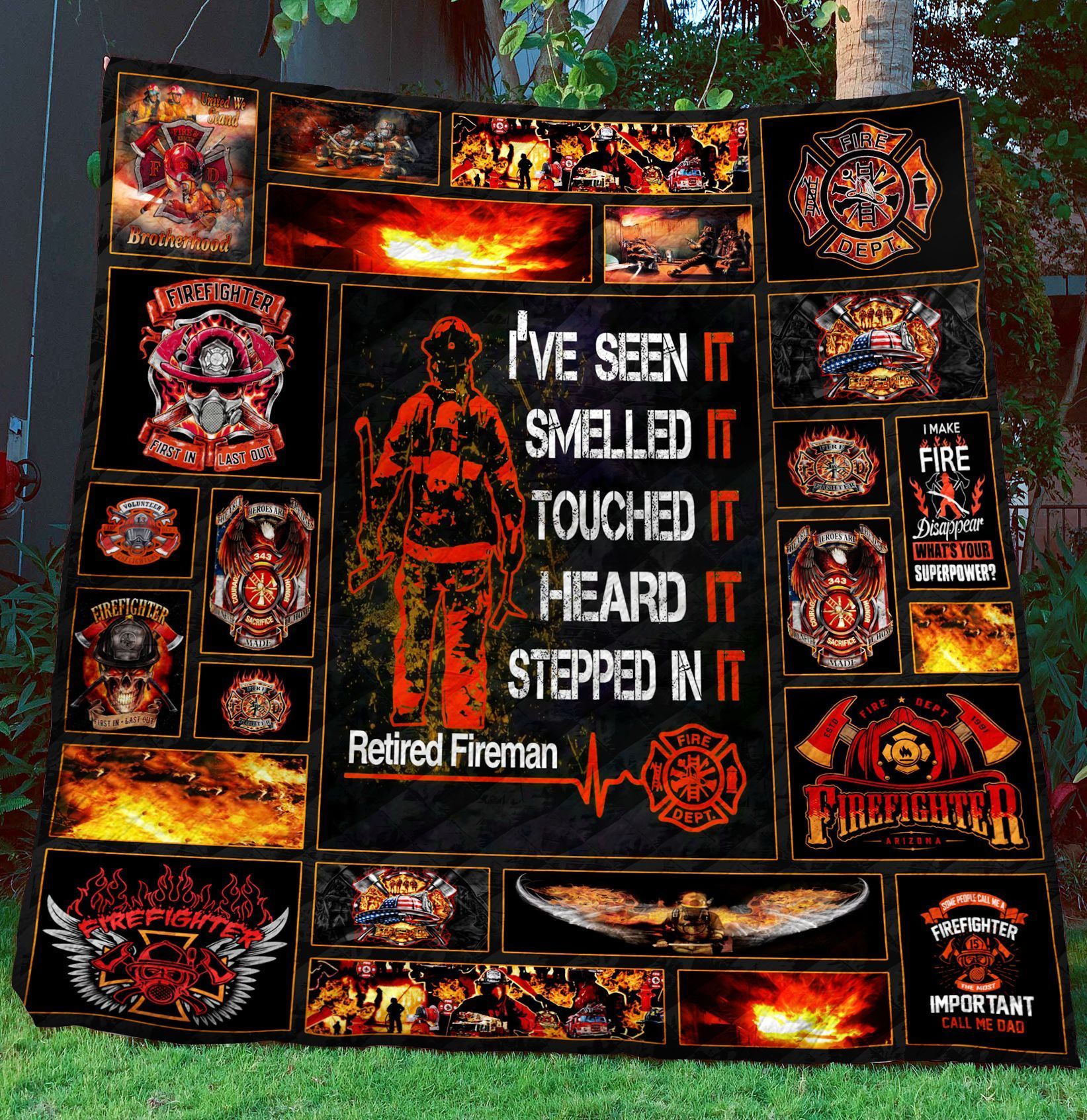 Firefighter Quilt Blanket C9B200217NM