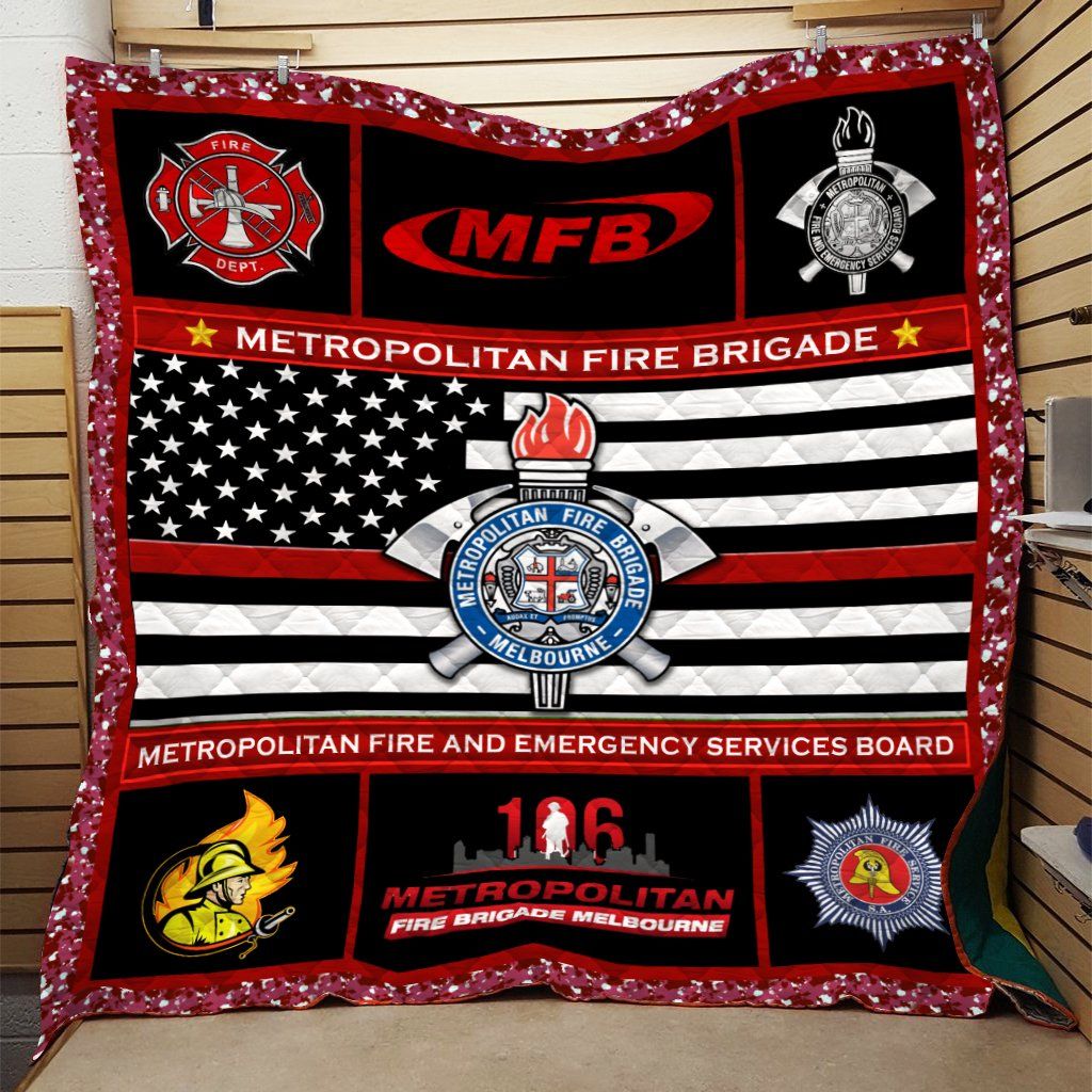 Firefighter Quilt Blanket DHC091066VT