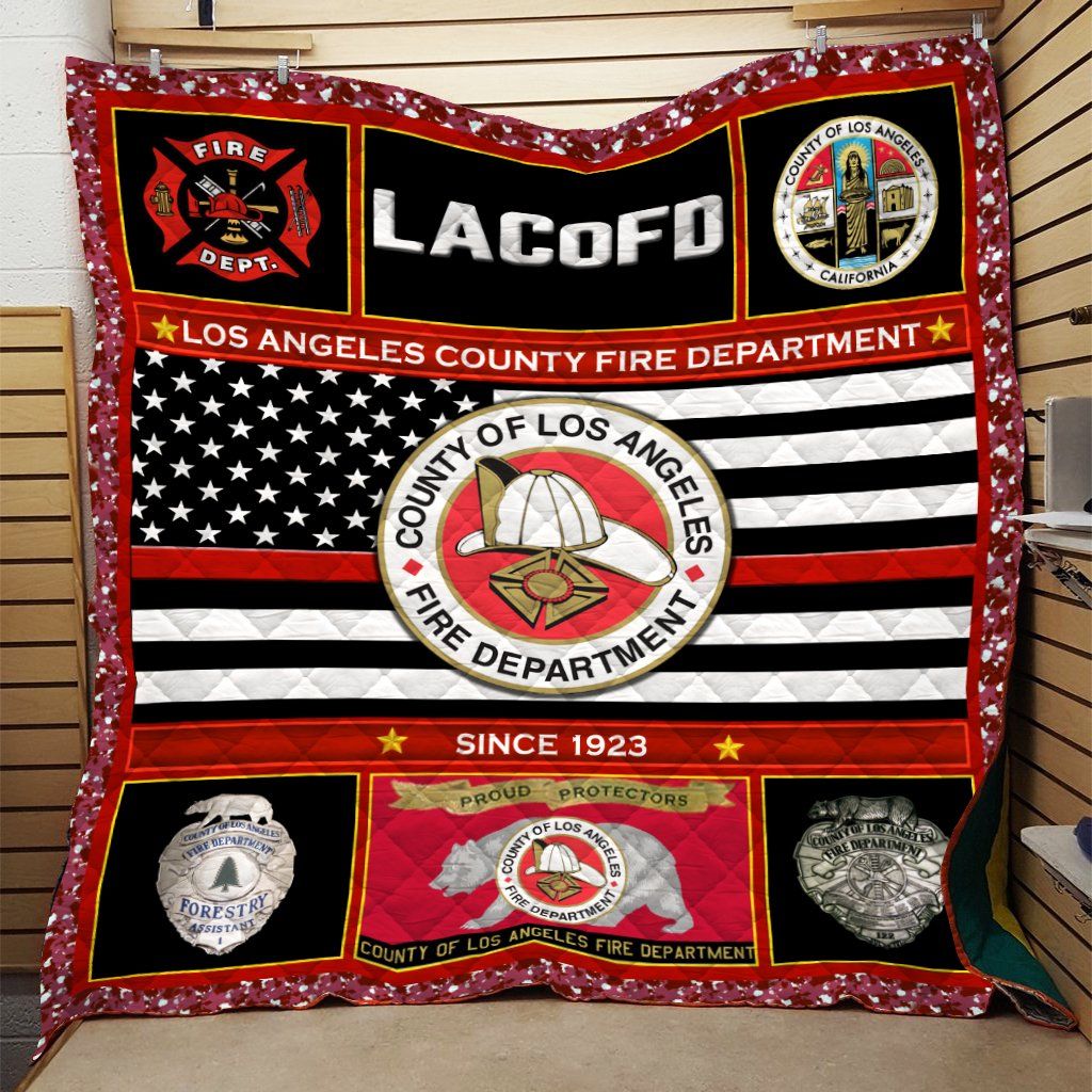Firefighter Quilt Blanket DHC091067VT