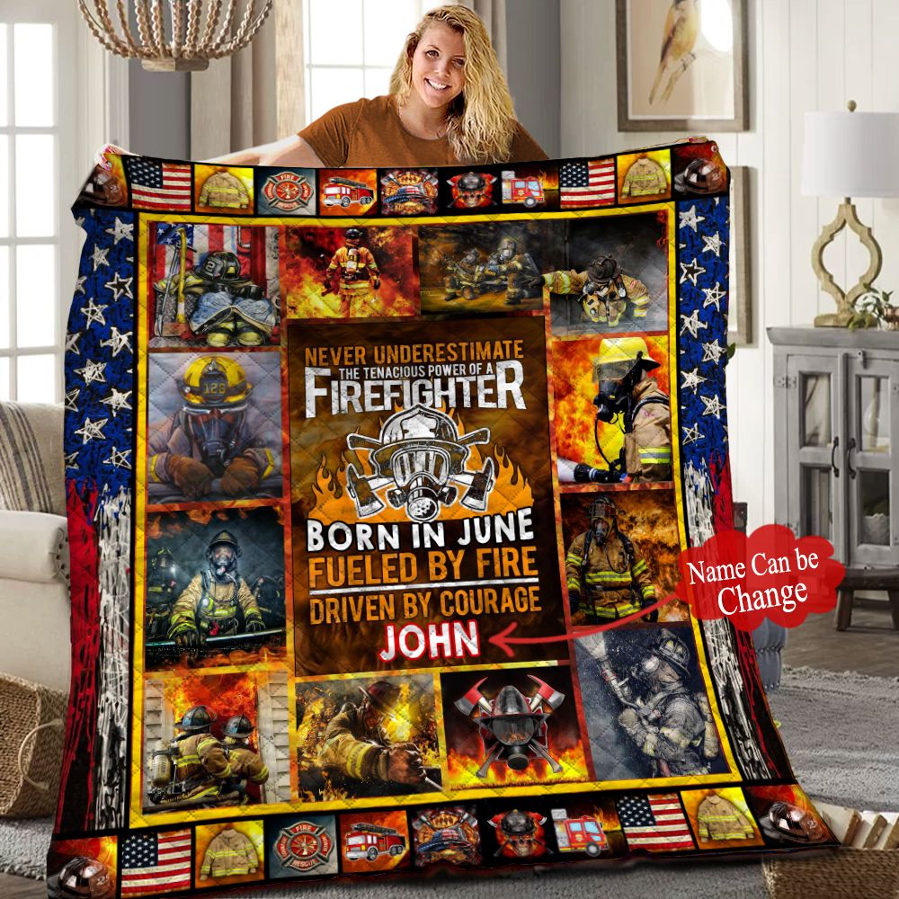Firefighter Quilt Blanket HHH300501NH