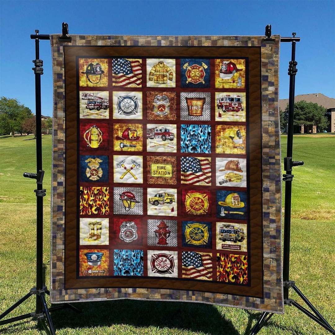 Firefighter TD2809488 Quilt Blanket