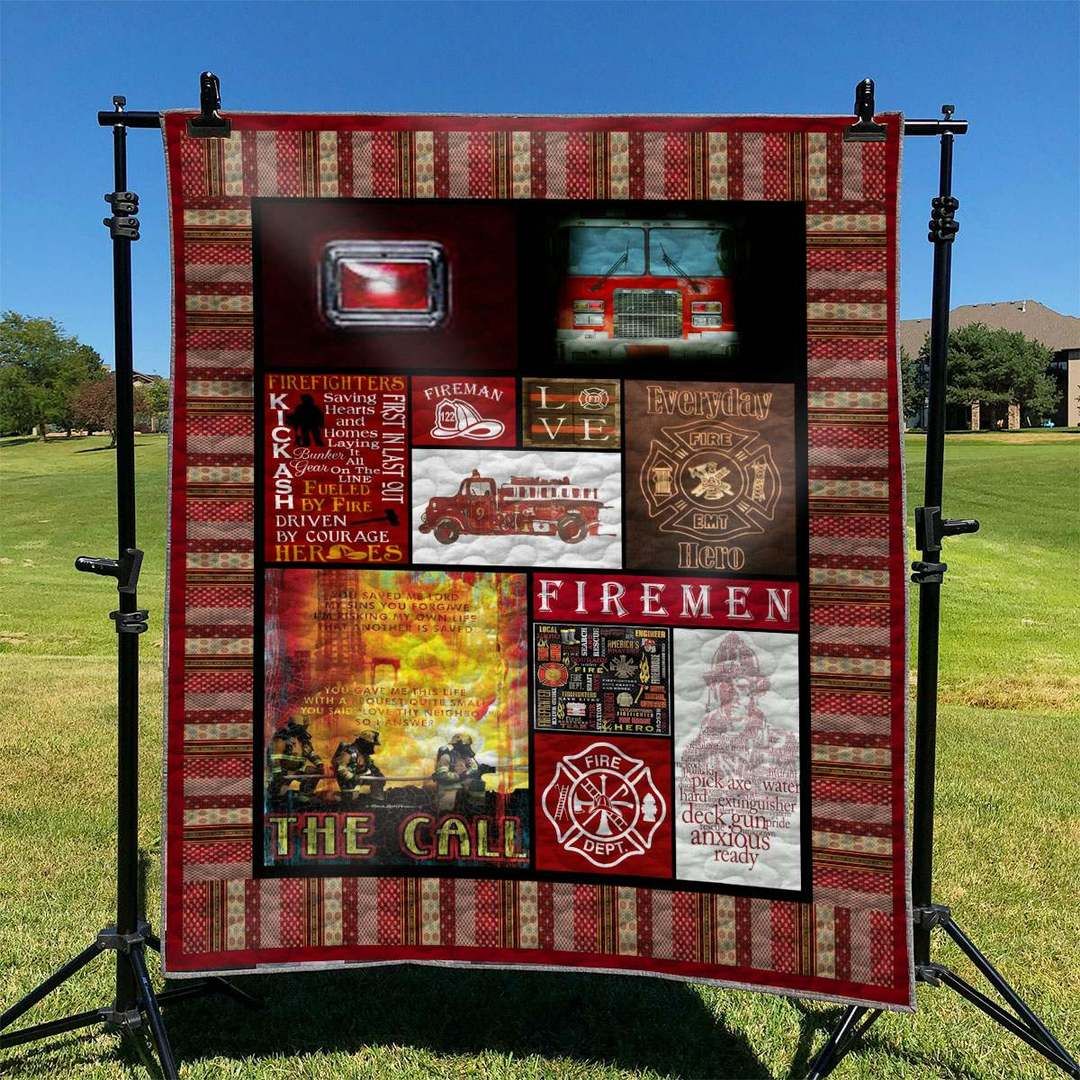 Firefighter TD2809489 Quilt Blanket