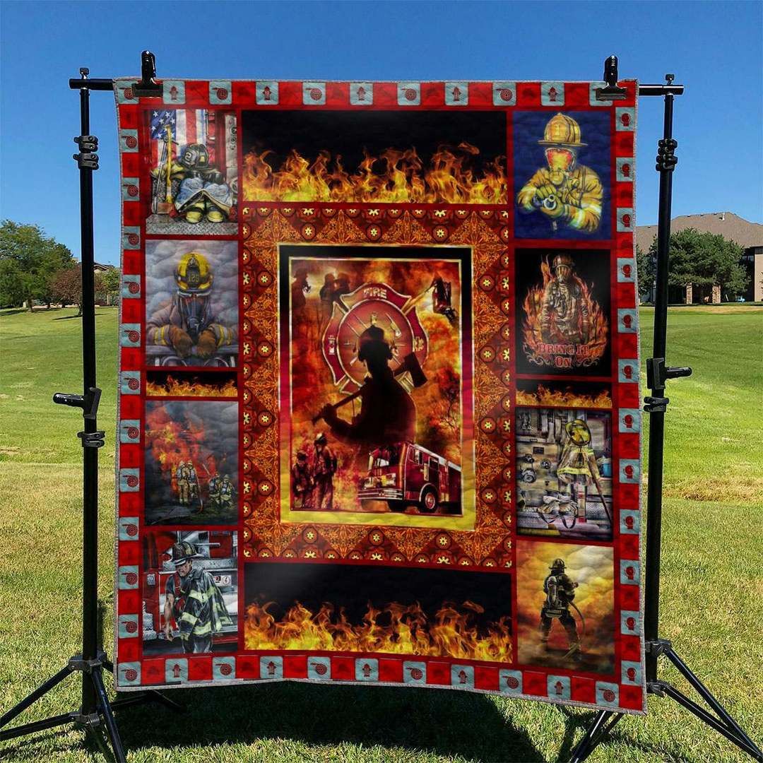 Firefighter TD2809490 Quilt Blanket