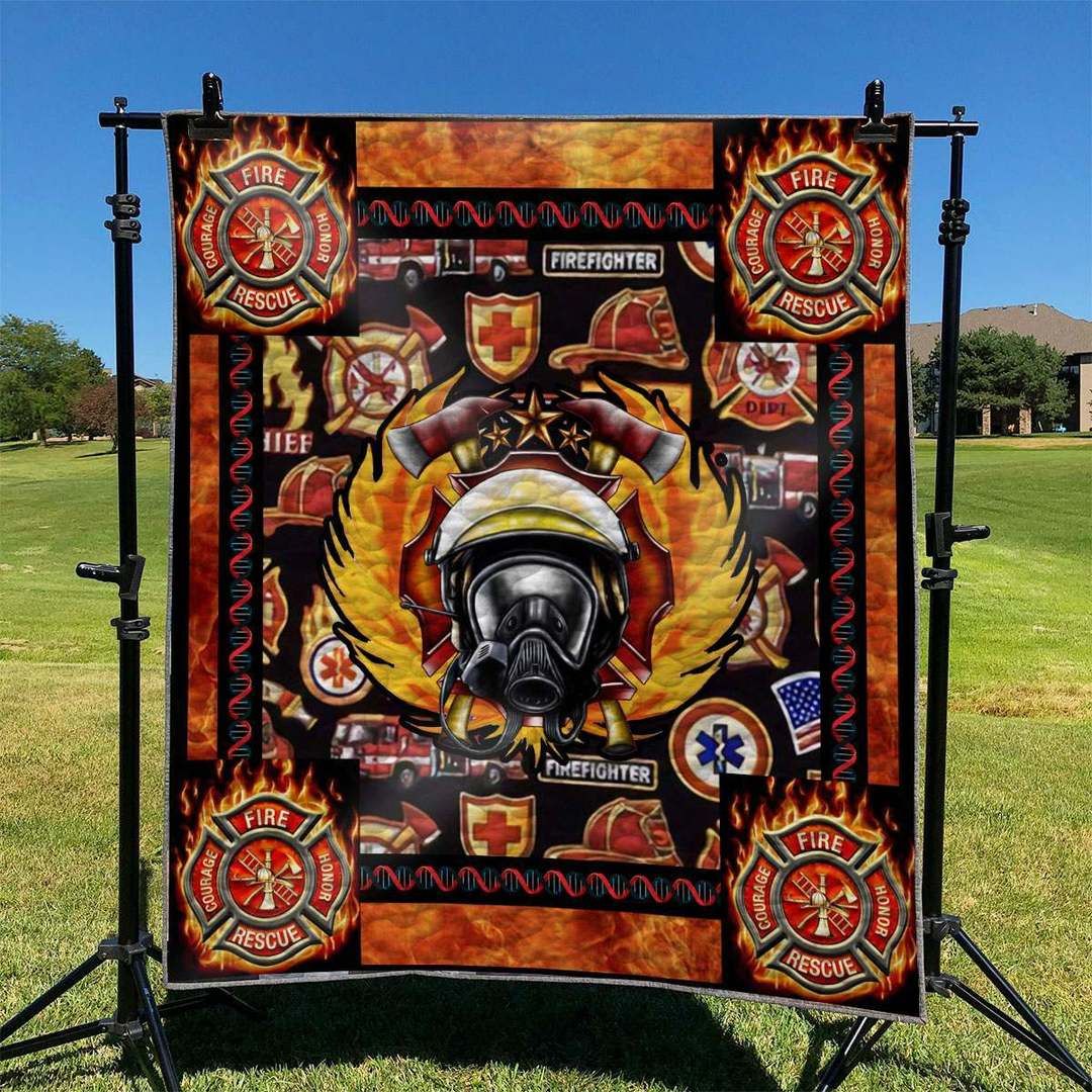 Firefighter TD2809494 Quilt Blanket