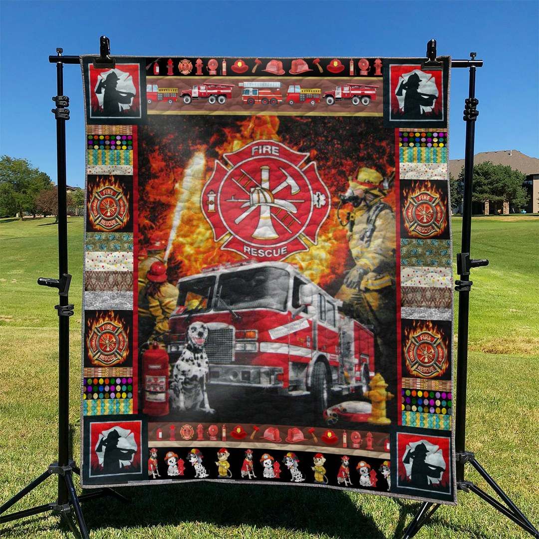 Firefighter TD2809497 Quilt Blanket