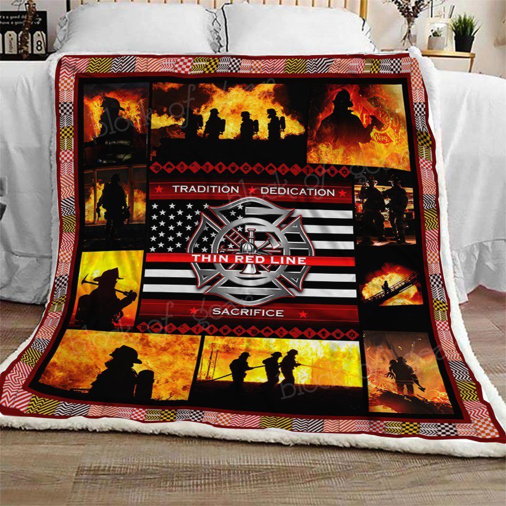 Firefighter The Thin Red Line CLT180716 Quilt Blanket