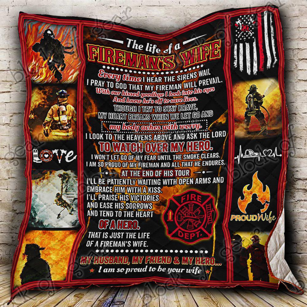 Firefighter Wife Quilt Psl533 Dhc11123728Dd