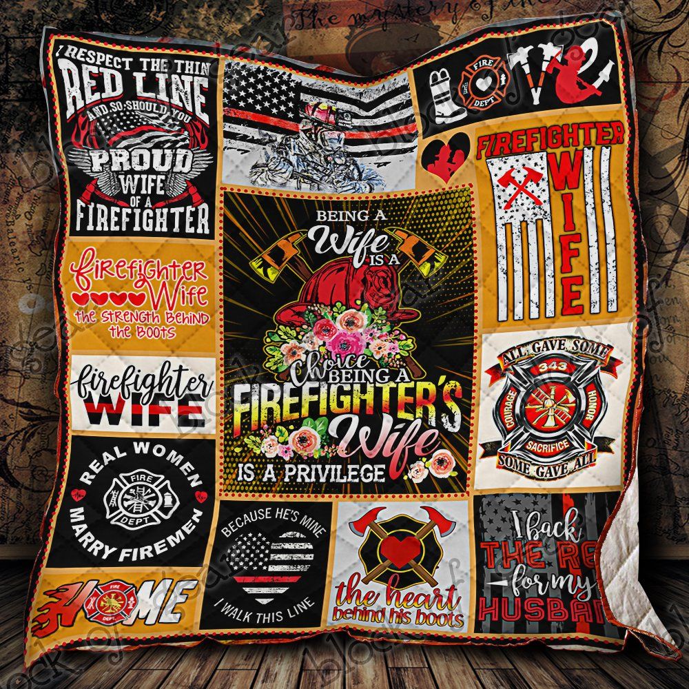 Firefighter Wife Quilt Psl703 Dhc11122611Dd