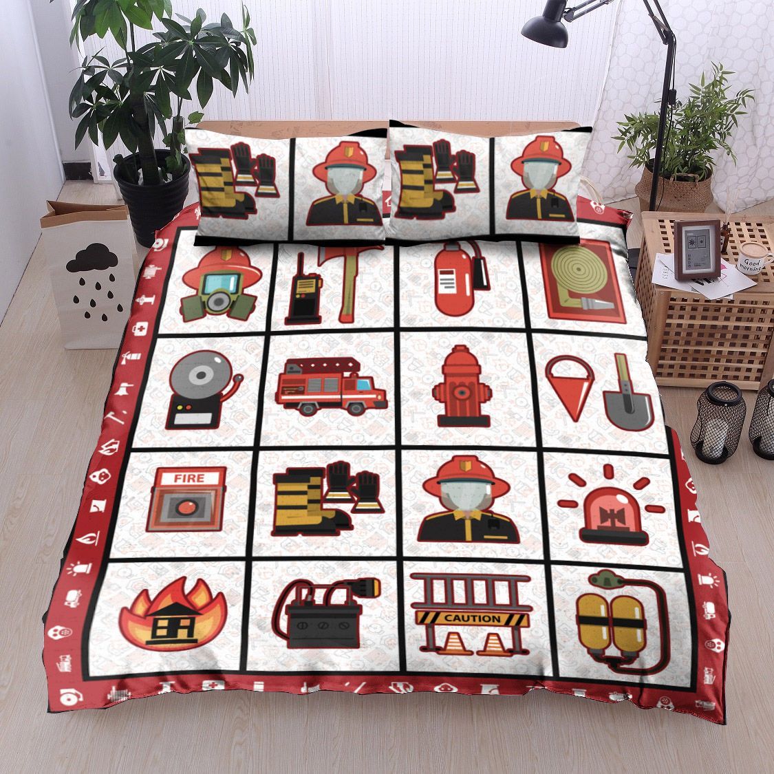 Firefighter Bedding Set