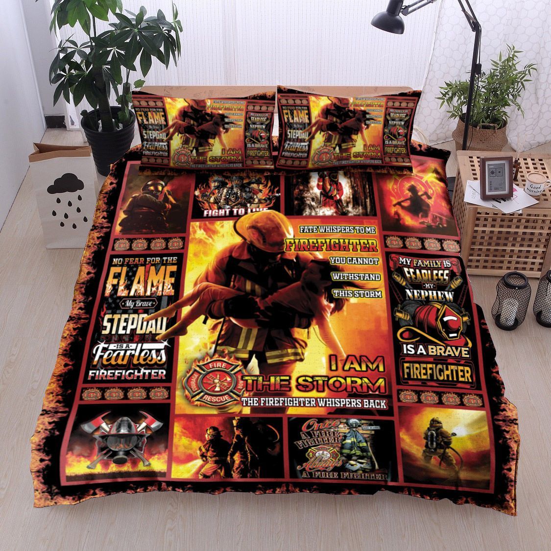 Firefighter Bedding Set