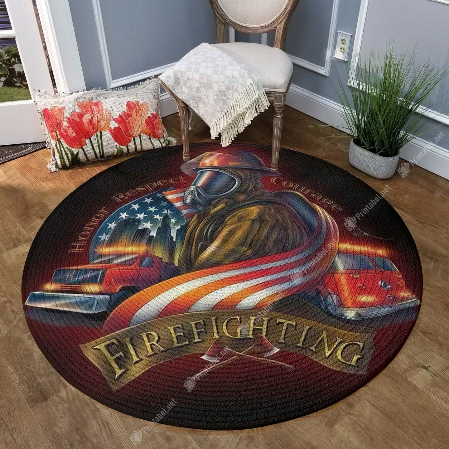 Firefighting Round Carpet