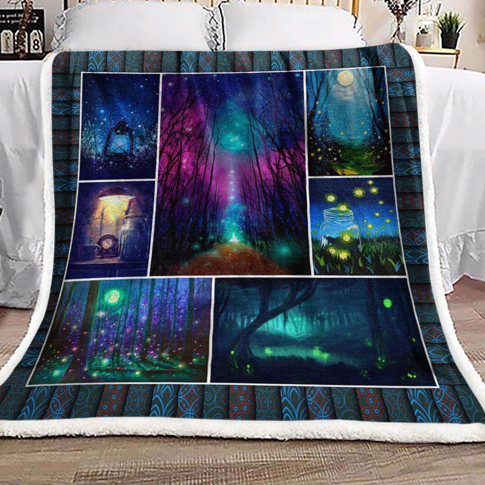 Firefly Sherpa Fleece Blanket