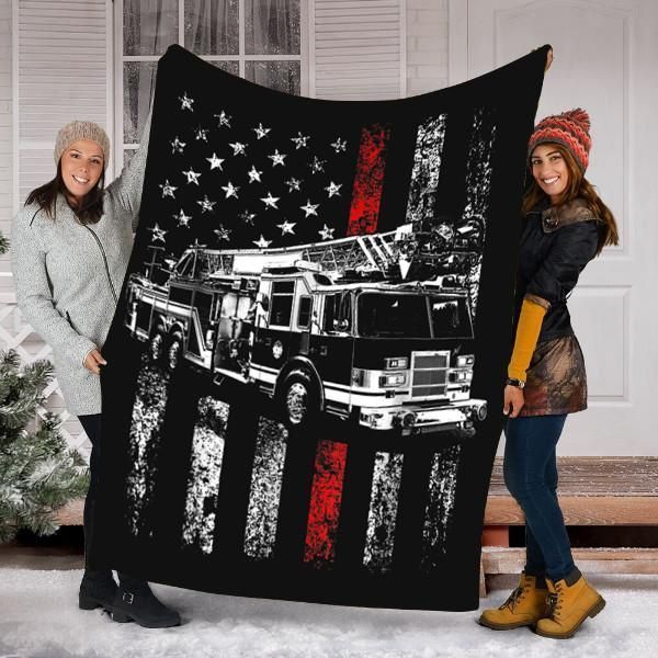 Fireman Sherpa Fleece Blanket