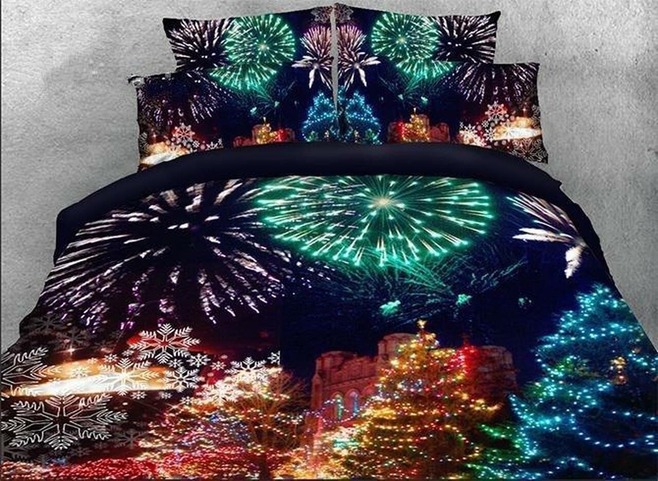 Fireworks Christmas DTC1212817 Quilt Blanket