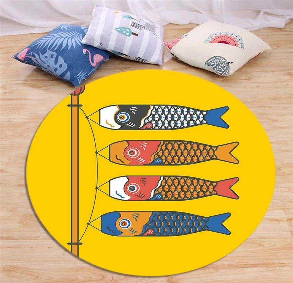 Fish Anchor Round Carpet