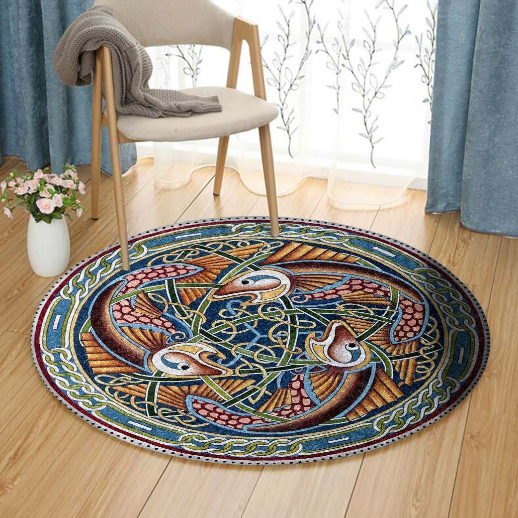 Fish Celtic Round Carpet
