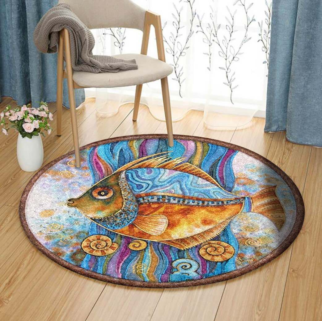 Fish Round Carpet