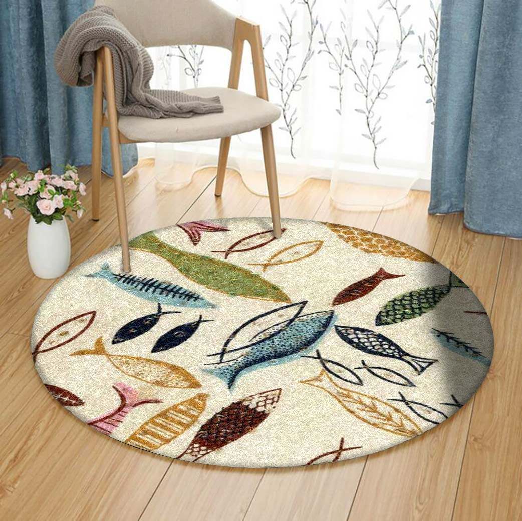 Fish Round Carpet