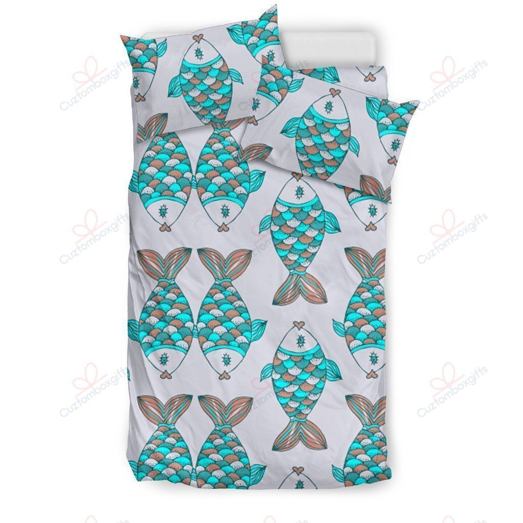 Fish Patterns Printed Bedding Set