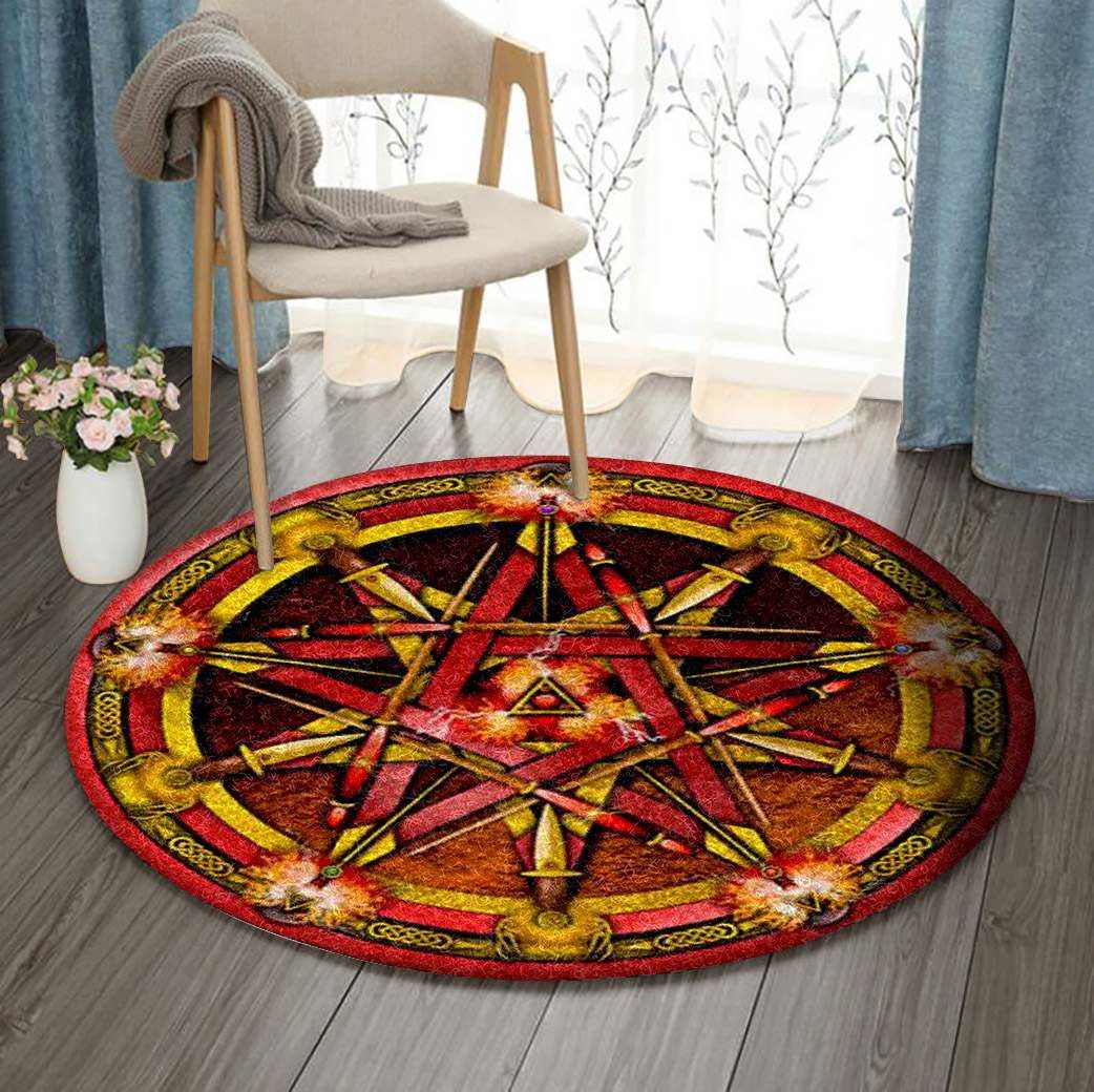 Five Elemental Round Carpet