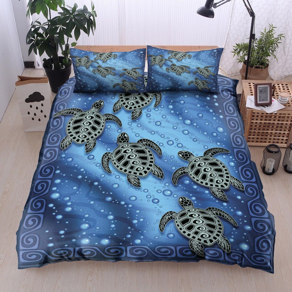 Five Sea Turtles Bedding Set