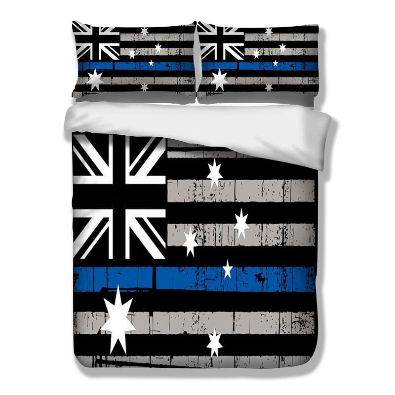 Flag Striped Police Bedding Set