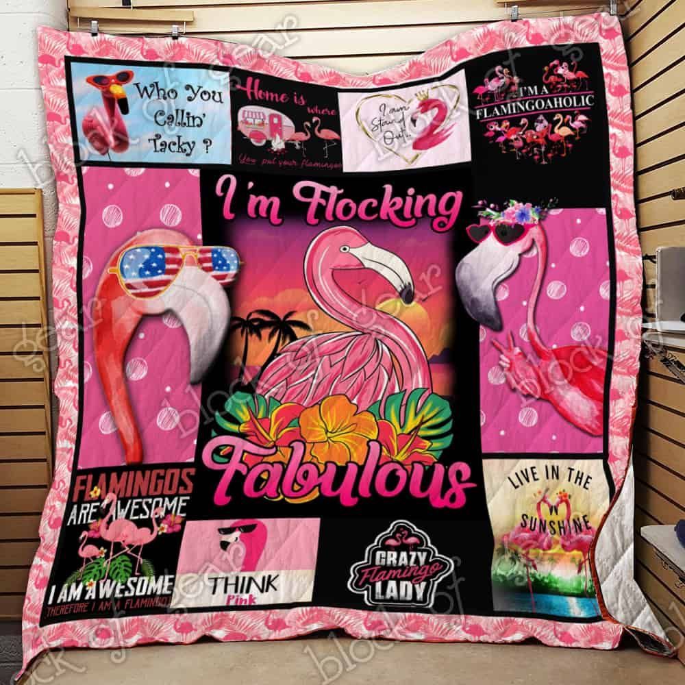 Flamingo 1 GS-CL-NT3010 Quilt Blanket
