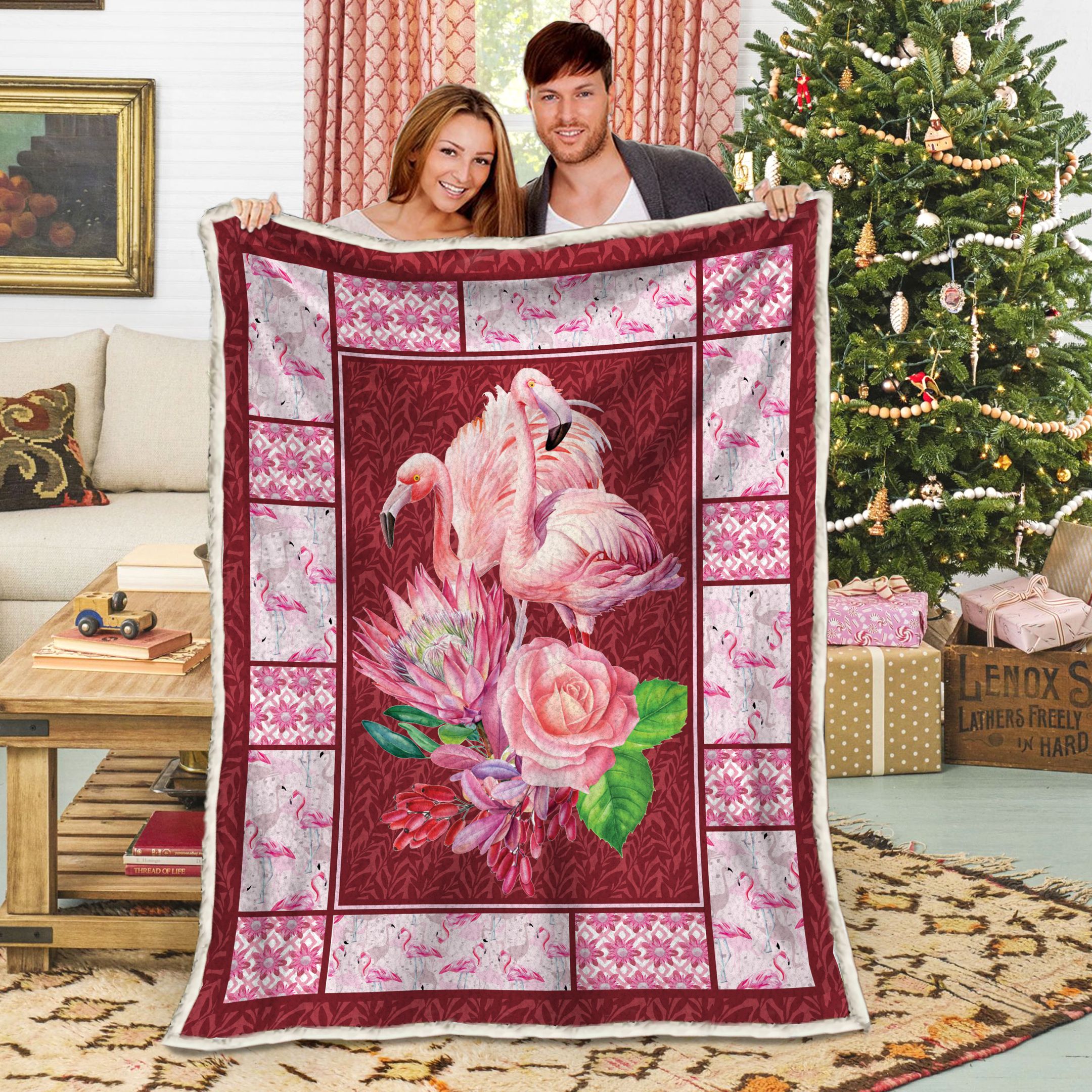 Flamingo Fleece Blanket