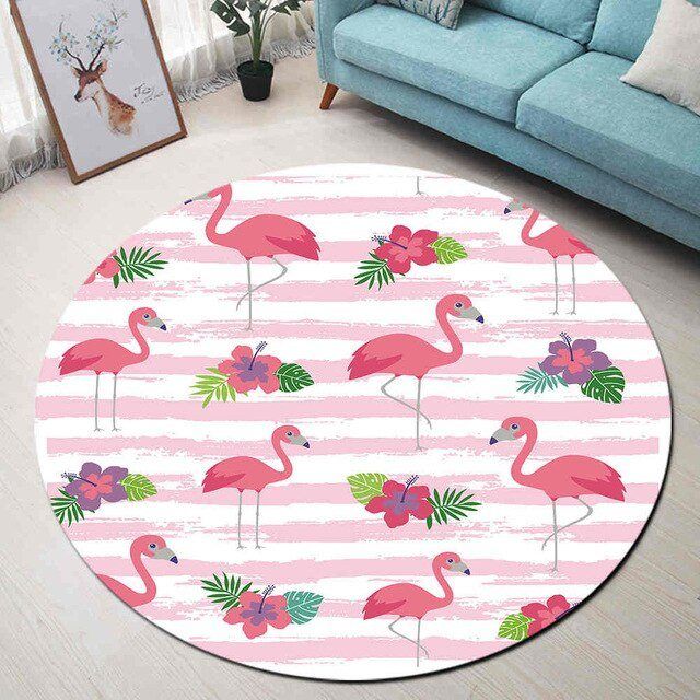 Flamingo Round Carpet