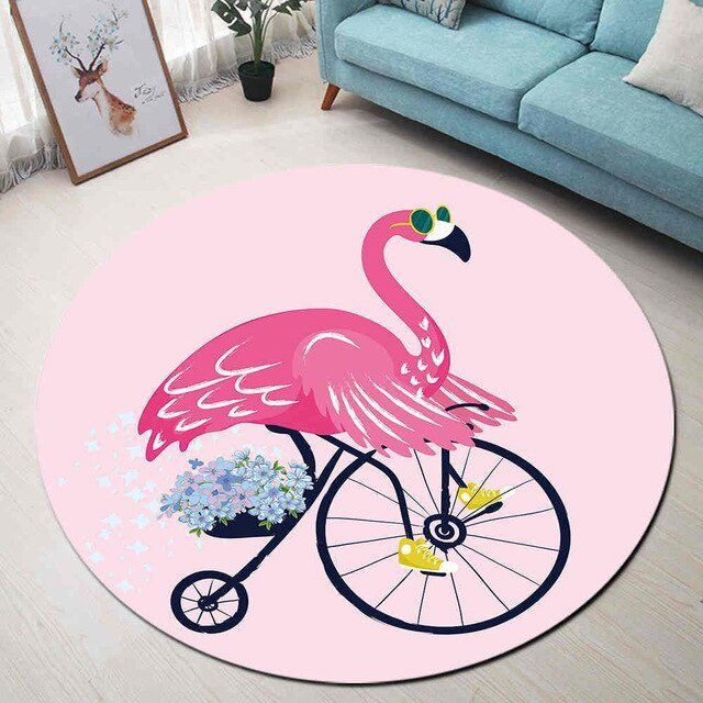 Flamingo Round Carpet
