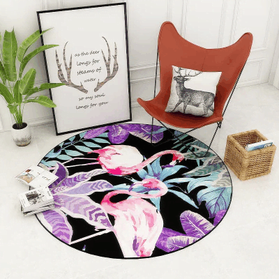 Flamingo Round Carpet