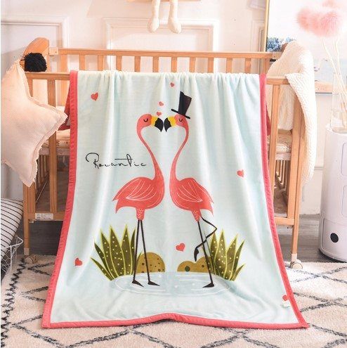 Flamingo Sherpa Blanket