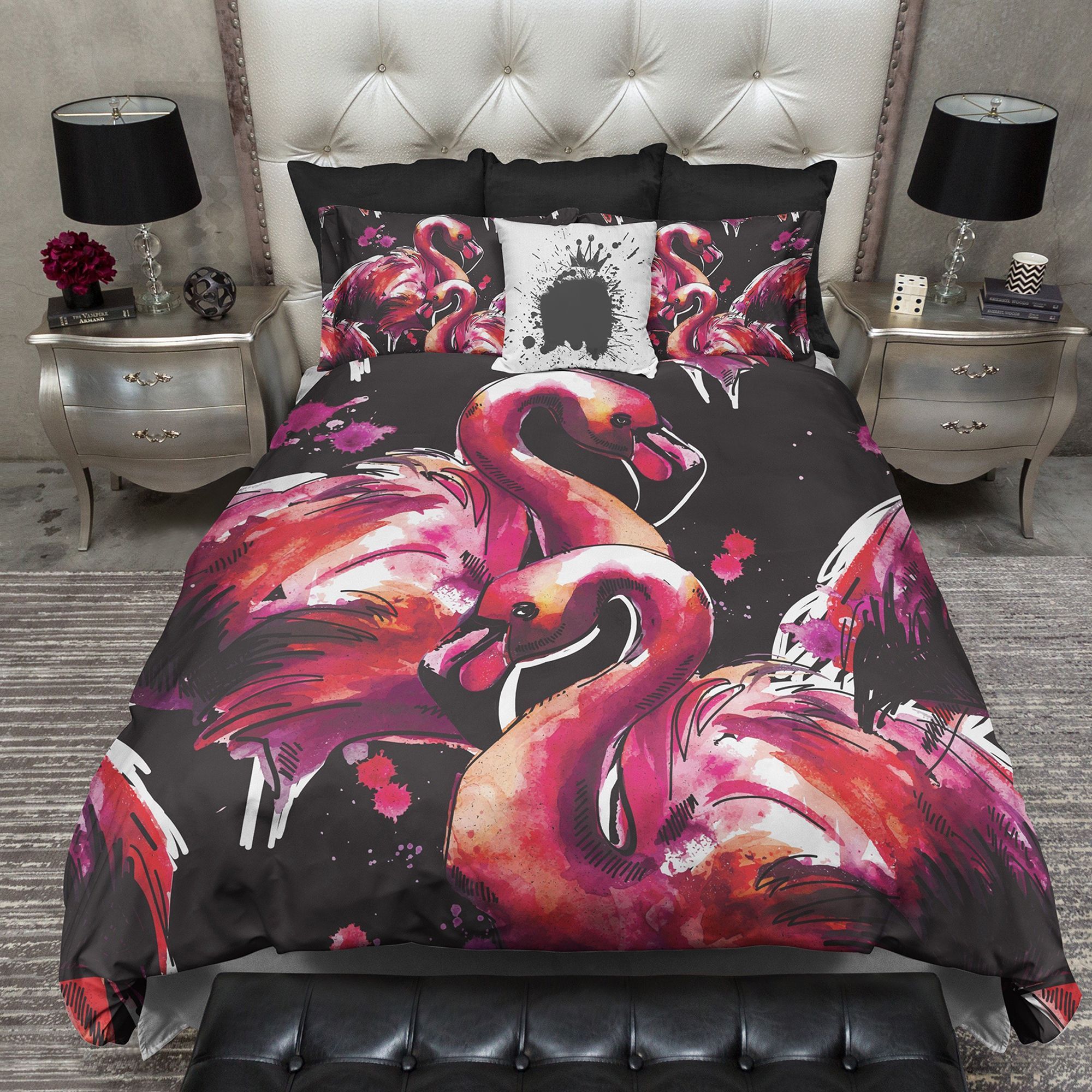 Flamingo Couple Bedding Set
