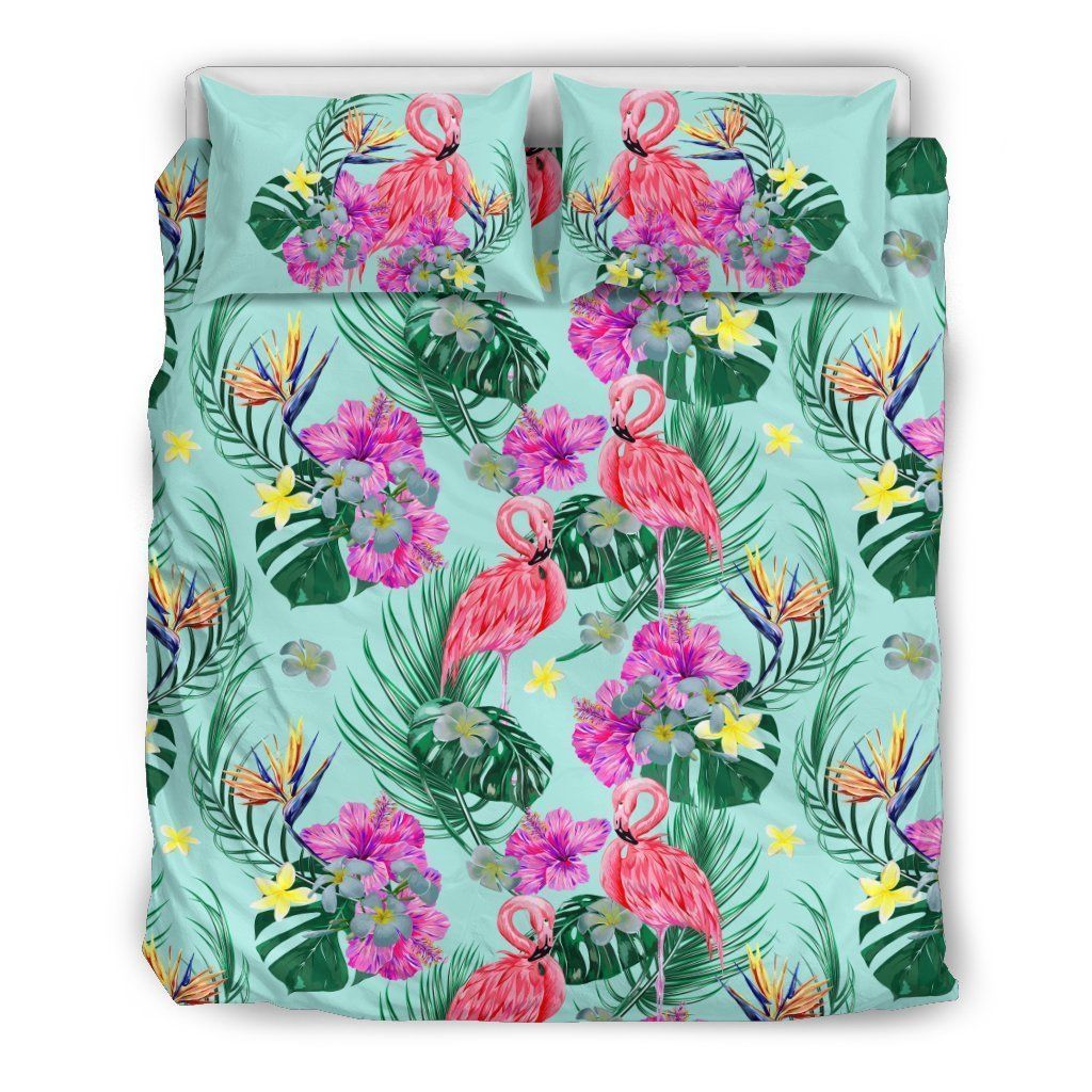 Flamingo Cyan Bedding Set