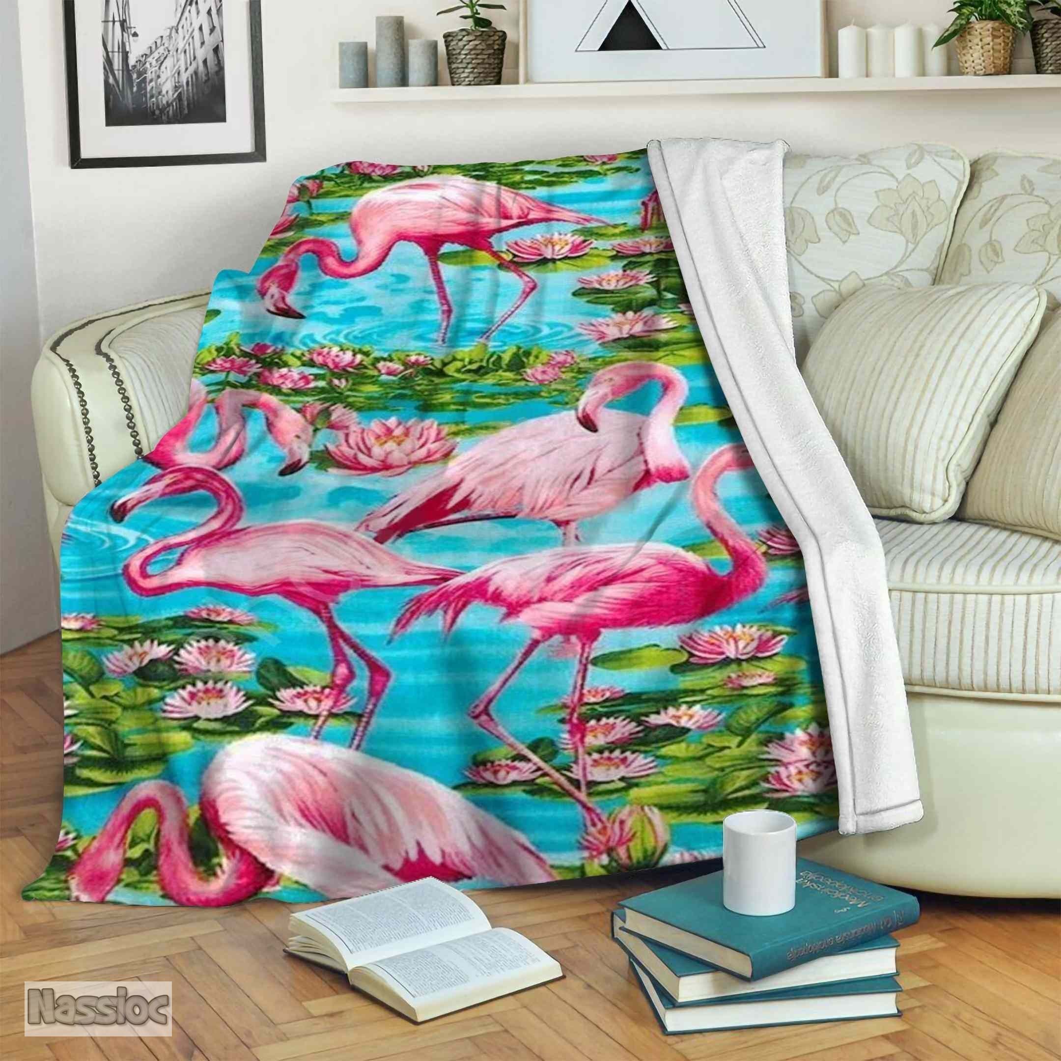 Flamingo Fleece Blanket