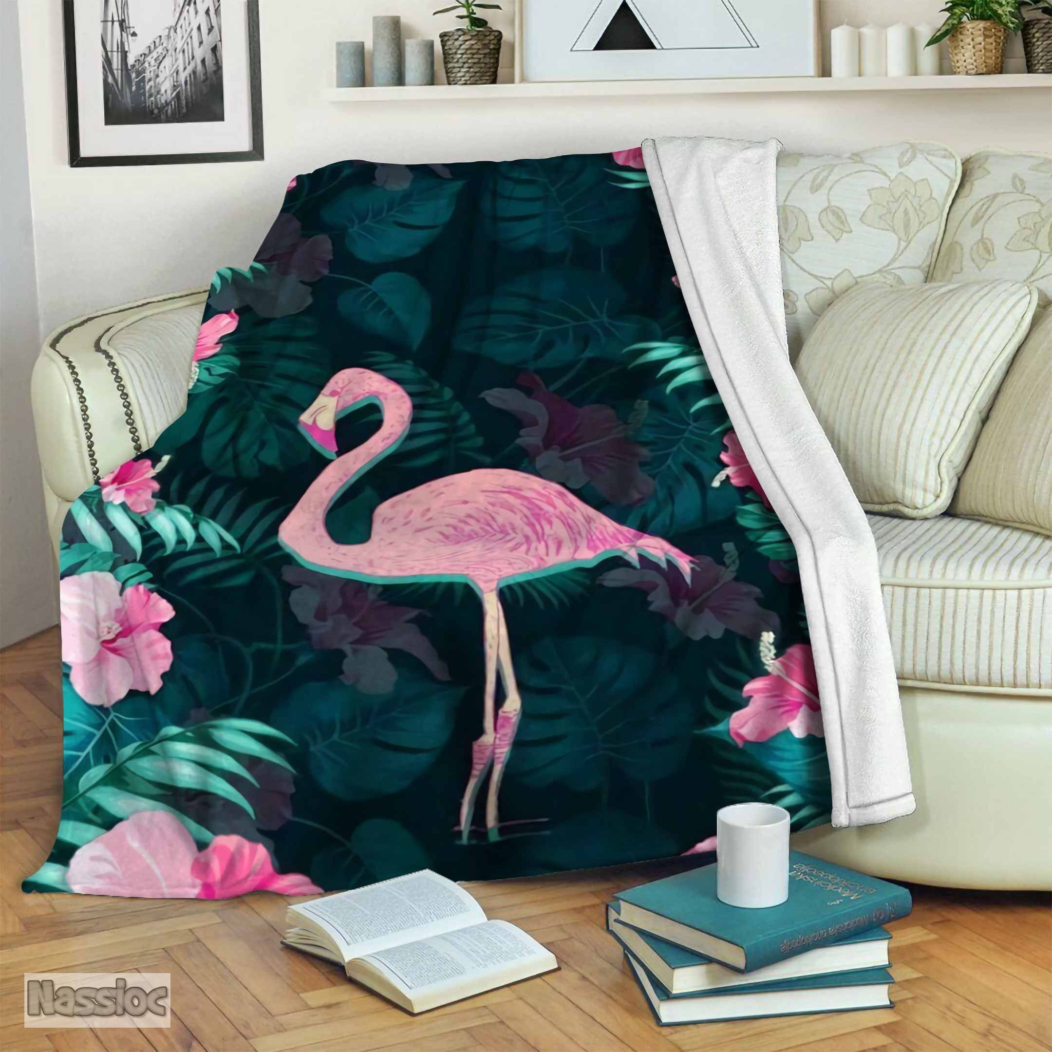 Flamingo Fleece Blanket