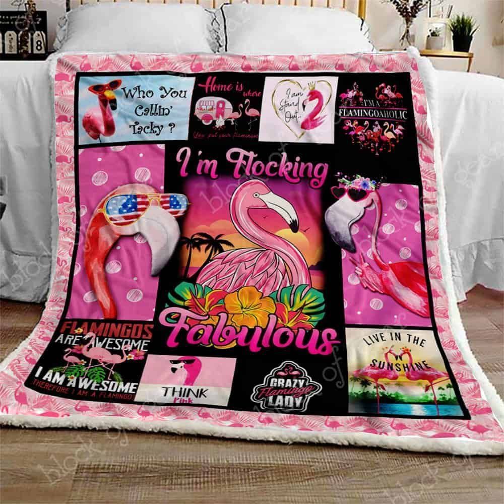 Flamingo Fleece Blanket