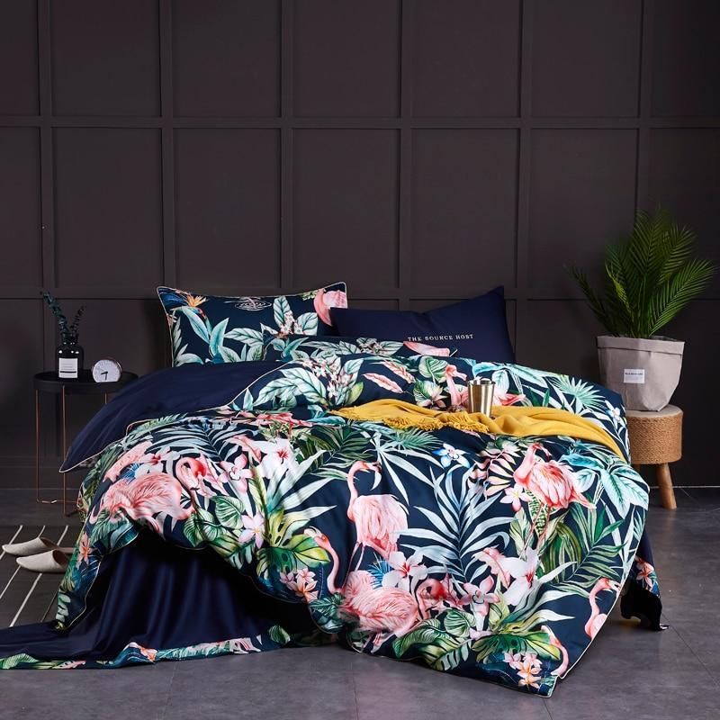 Flamingo Forest Forest Bedding Set