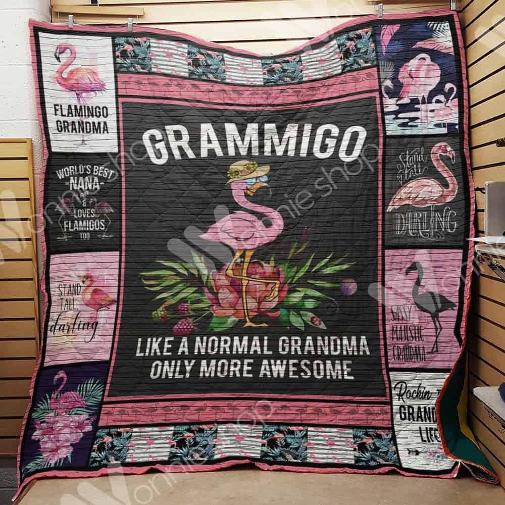 Flamingo Grandma Quilt Blanket DHC1102179TD