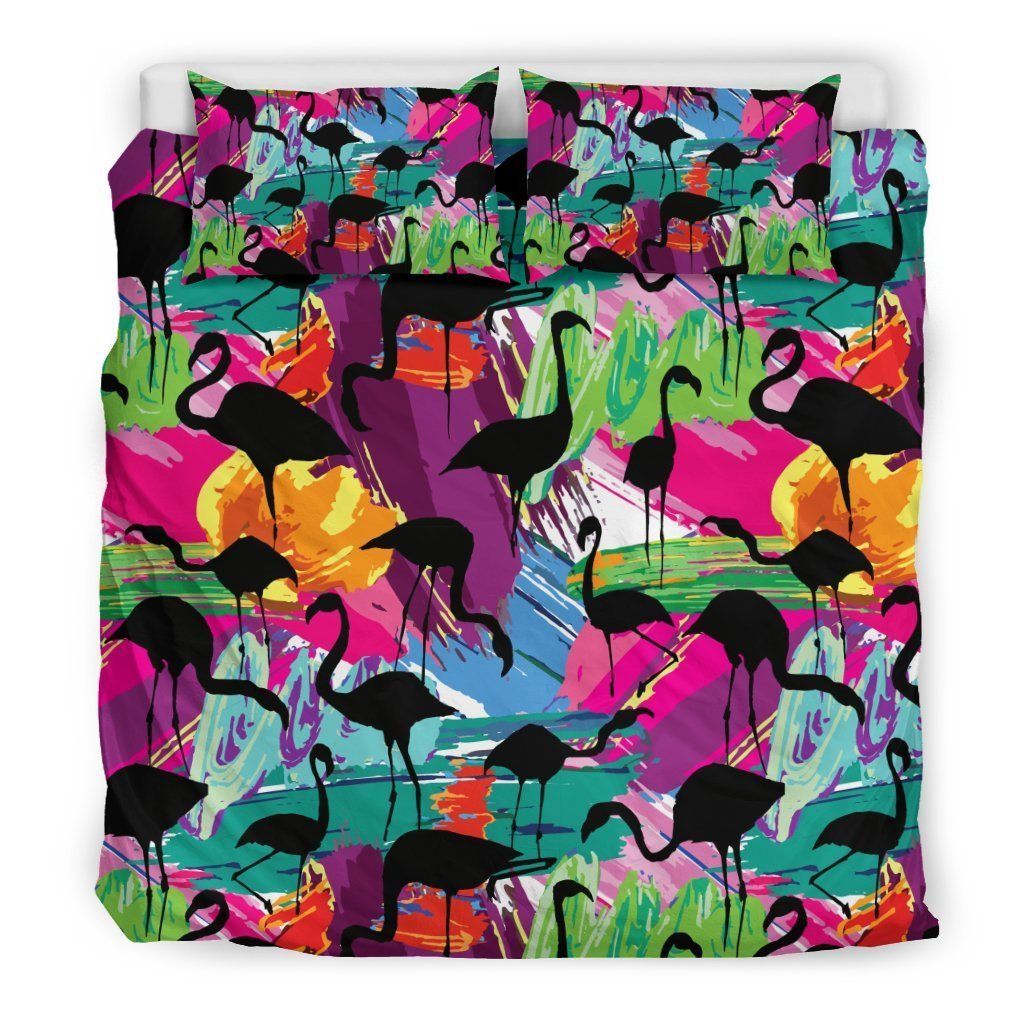 Flamingo Hawaiian Tropical Colorful Cool Design Comfortable Bedding Set