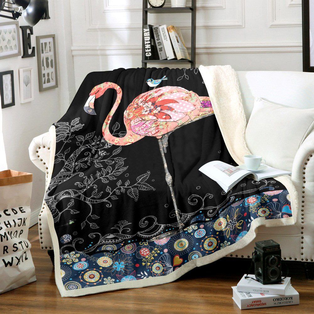 Flamingo Sherpa Fleece