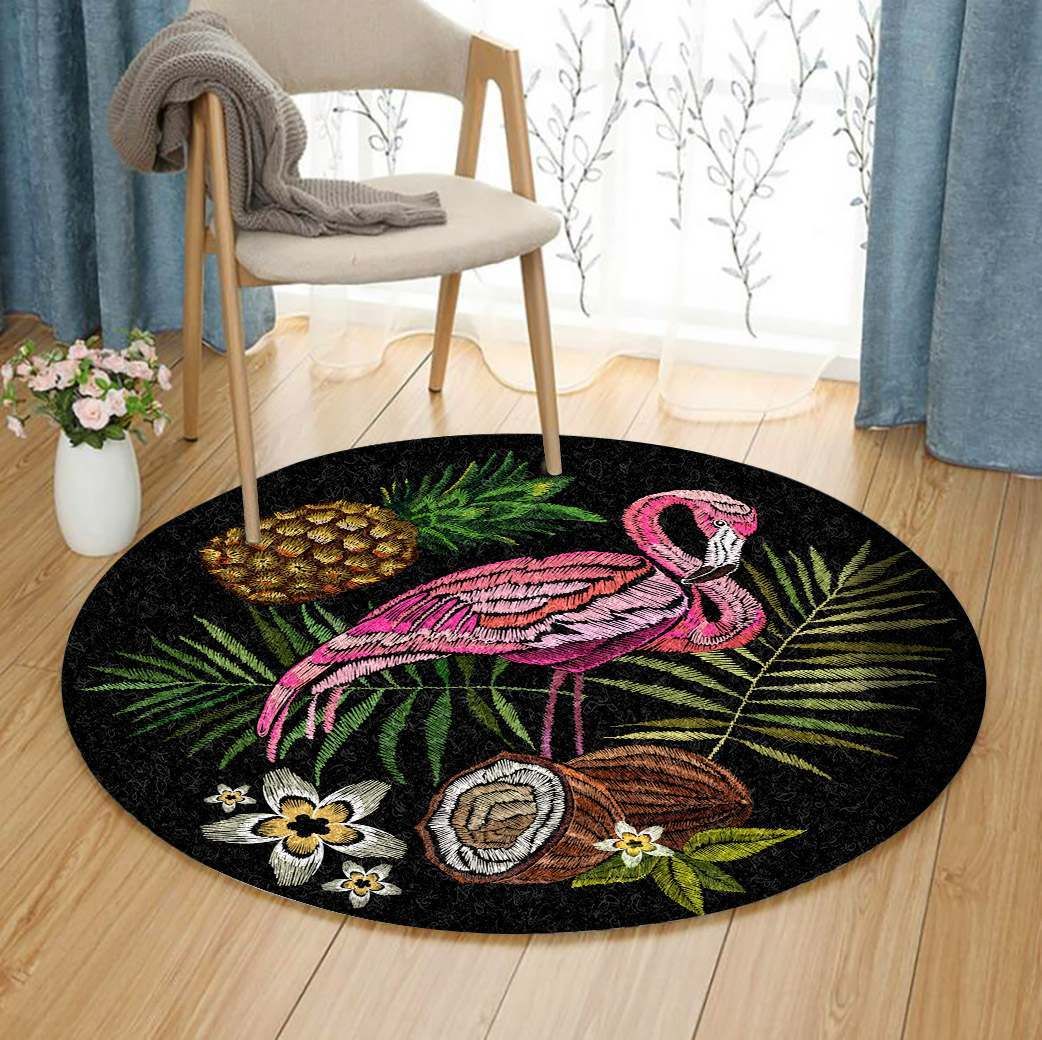 Flamingo Round Carpet