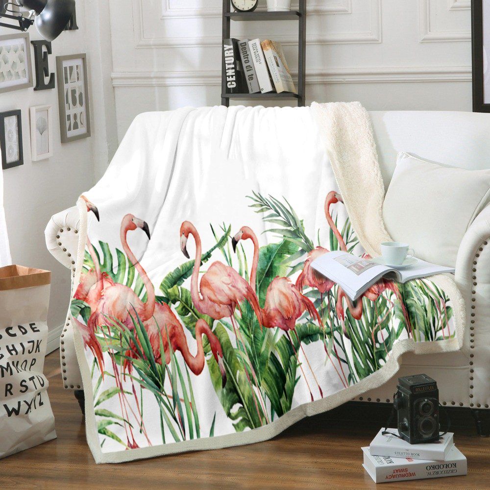 Flamingo Sherpa Fleece