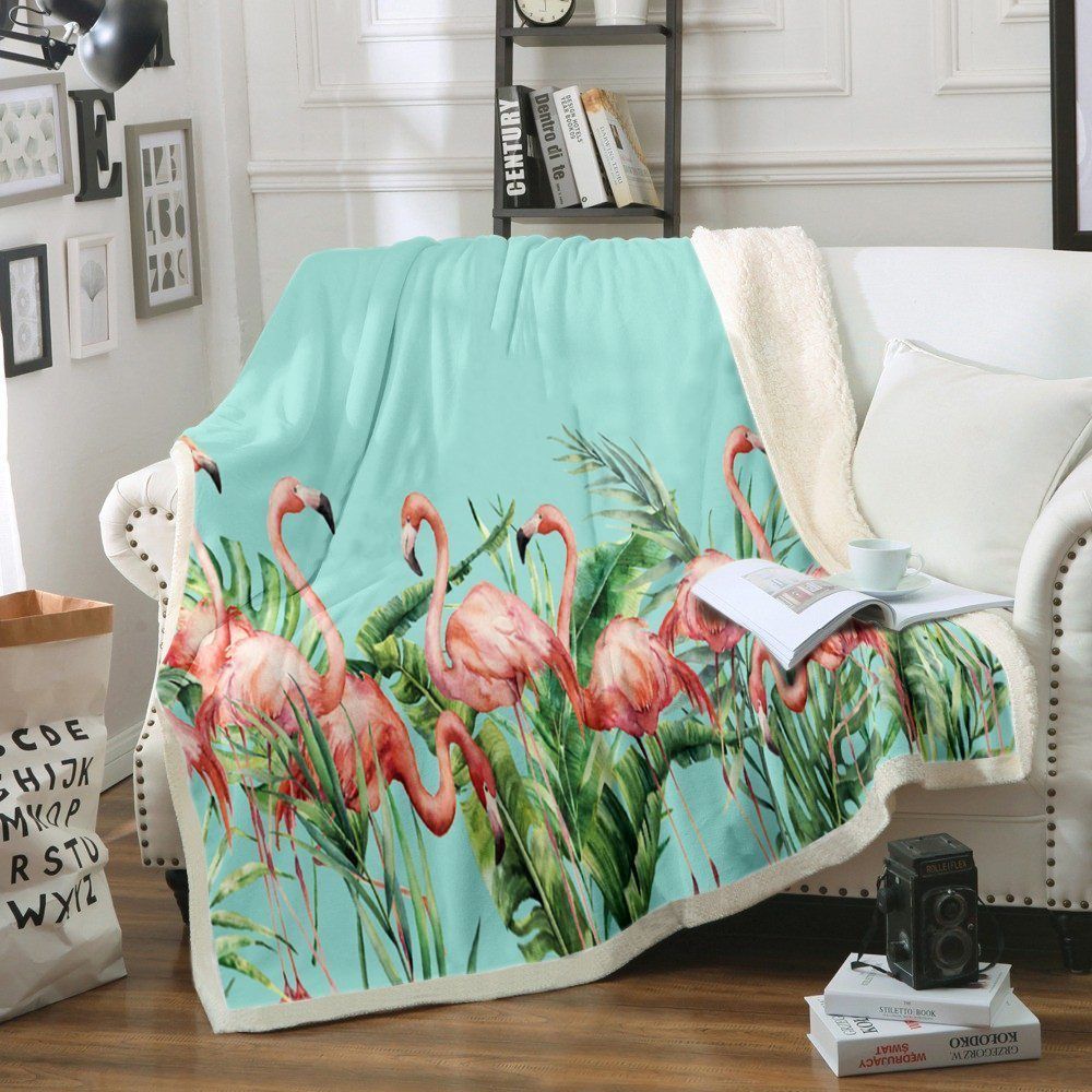 Flamingo Sherpa Fleece