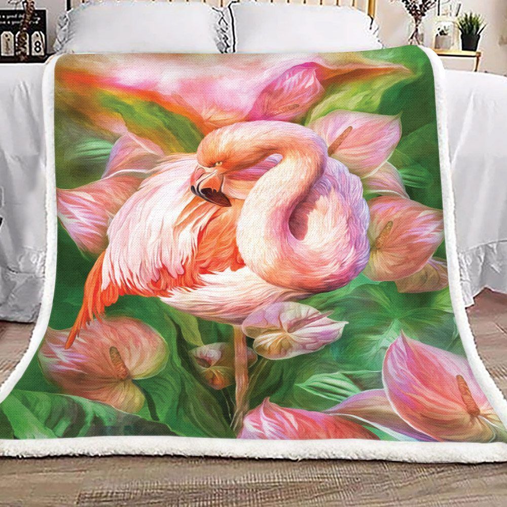 Flamingo Sherpa Fleece