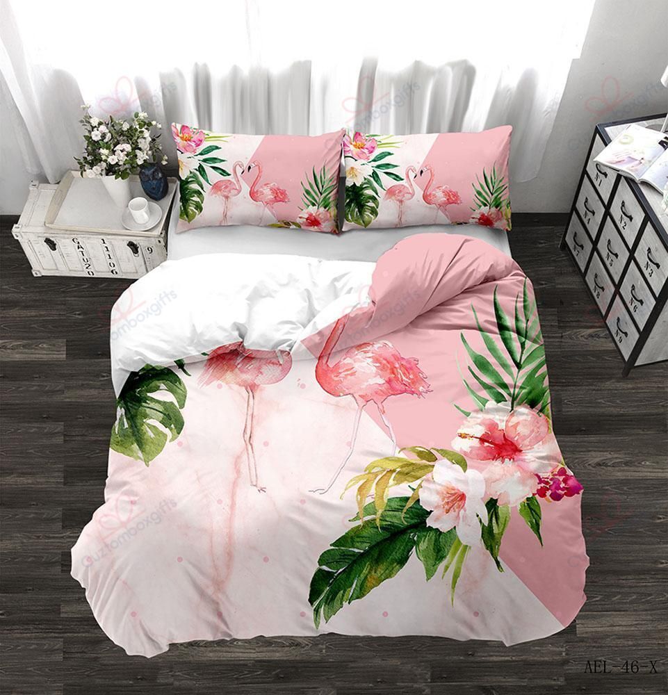 Flamingo In Love Bedding Set
